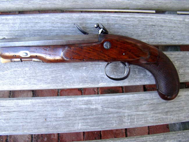 An exceptionally fine gentleman's flintlock travelling pistol by Clough & Sons, Bath, England, circa 1820. — image 9